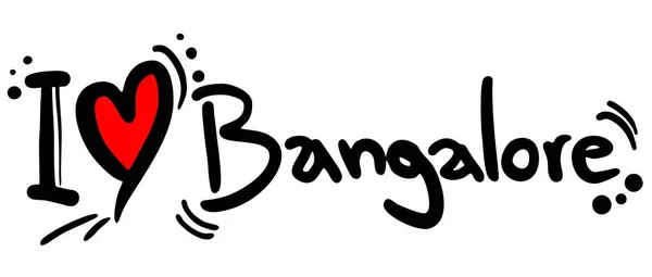 Love Bangalore Vector Illustration — 스톡 벡터