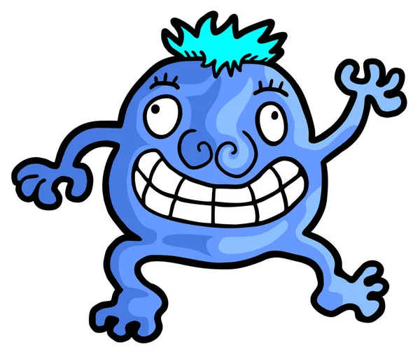 Ilustração Vetor Marionete Azul — Vetor de Stock
