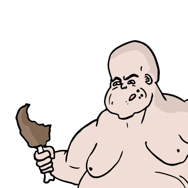 Fat Man Vektor Illustration — Stockvektor