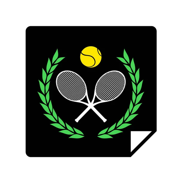 Club Tennis Illustration Vectorielle Symbole — Image vectorielle