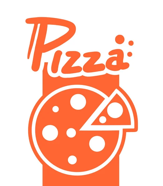 Illustration Zur Pizza Ikone — Stockvektor