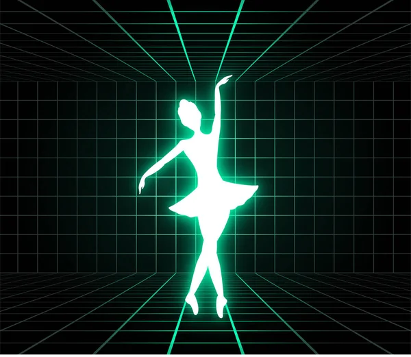 Verlichting Danser Vector Illustratie — Stockvector