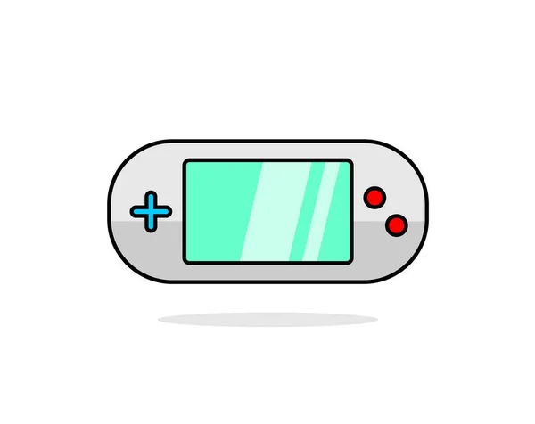 Ilustração Vetor Console Videogame Portátil —  Vetores de Stock