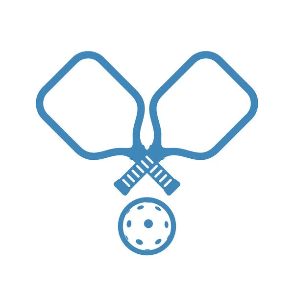 Pickleball spor sembolü çizimi