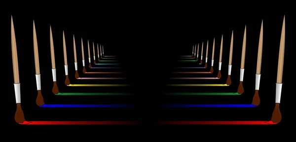 Abstrakt Bakgrund Med Glödande Neonljus — Stock vektor