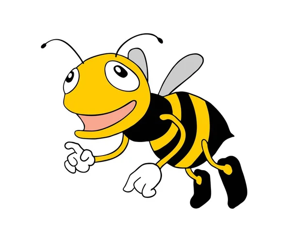 Щаслива Бджола Векторні Ілюстрації — стоковий вектор