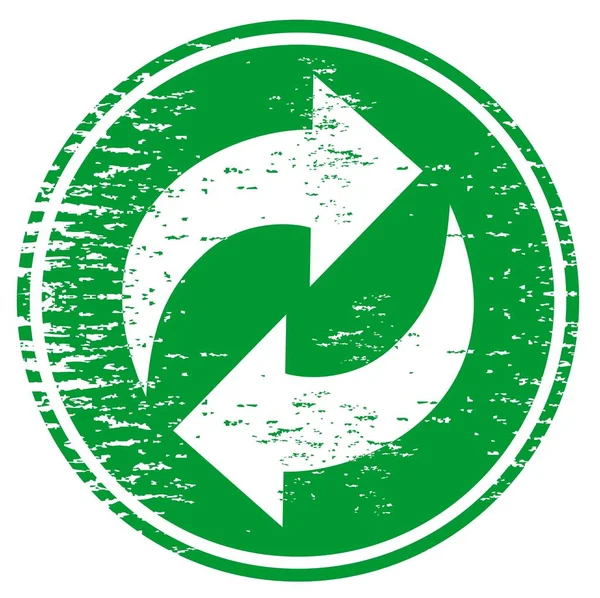 Illustration Vectorielle Emblème Recyclage — Image vectorielle