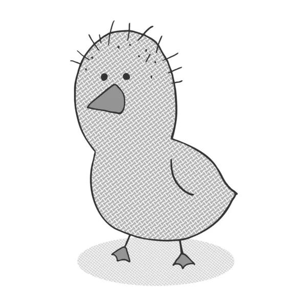 Ugly Duck Vector Illustration — Stock Vector