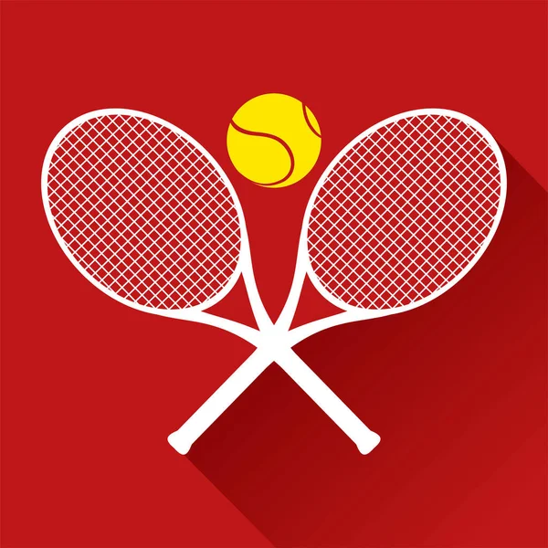 Schöne Tennis Ikone Vektor Illustration — Stockvektor