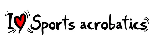 Acrobaties Sportives Amour Vectoriel Illustration — Image vectorielle