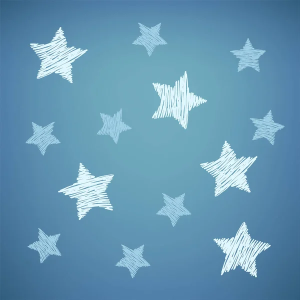 素敵な星の背景ベクトル図 — ストックベクタ