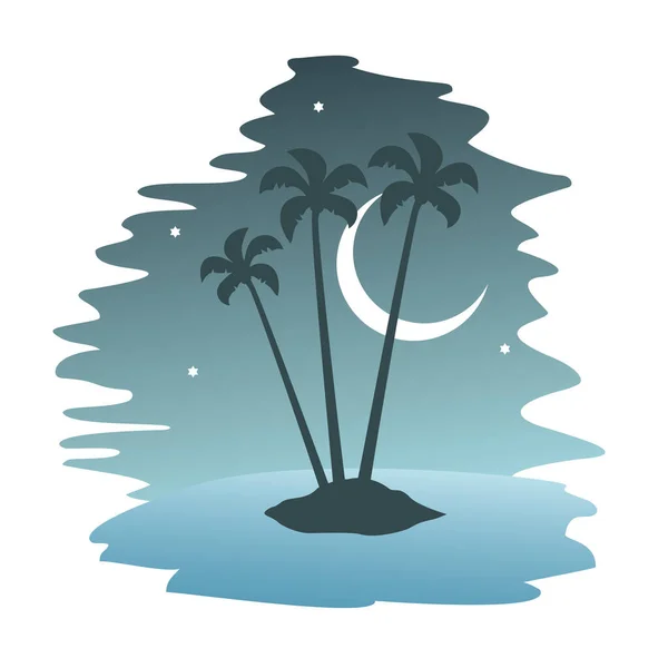 Значок Пальми Ізометричний Векторний Логотип Пляжу — стоковий вектор