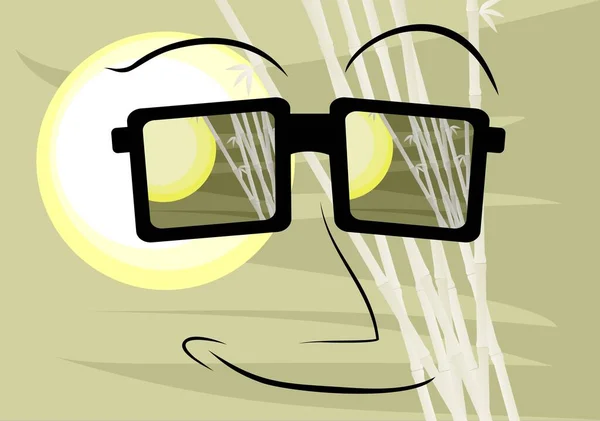 Sonnenbrille Brille Sonne Brille Vektorillustration — Stockvektor