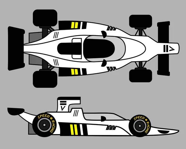 Racing Car Vector Illustration — Stock Vector