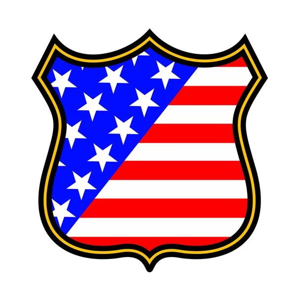 Usa Flag Icon Vector Illustration — Stock Vector