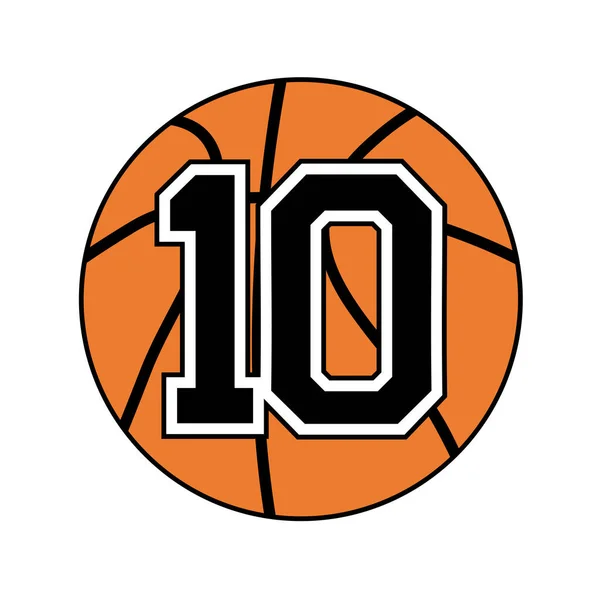 Basketball Symbol Design Vektorillustration — Stockvektor