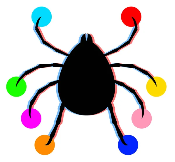 Icône Halloween Illustration Vectorielle Araignée — Image vectorielle