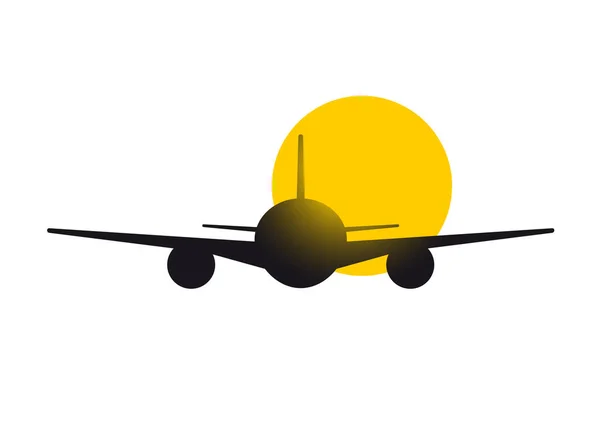 飞机图标设计矢量插图 — 图库矢量图片