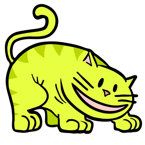 Illustration Vectorielle Chat Jaune — Image vectorielle