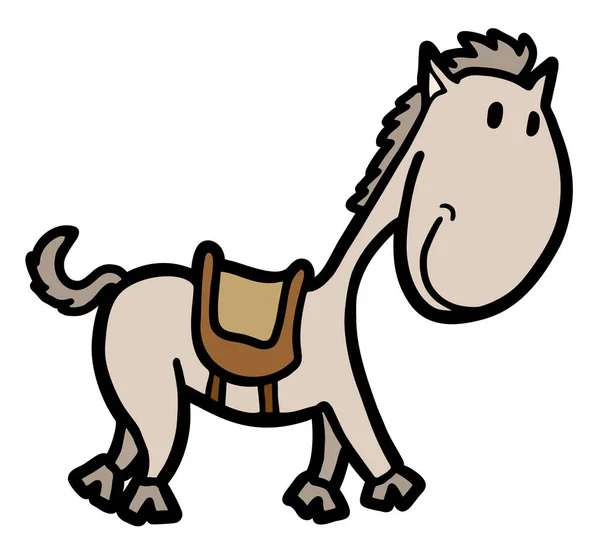 Obrázek Vektoru Malého Koně — Stockový vektor