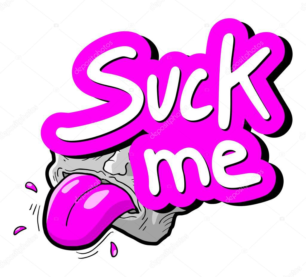 Suck me vector illustration