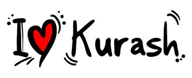 Kurash love vector illustration