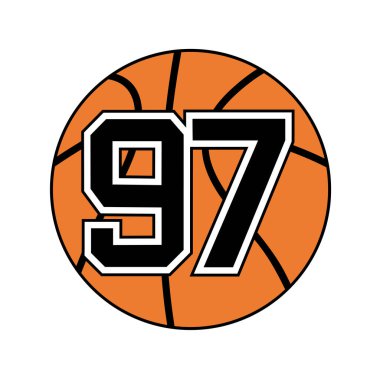 97 numaralı basketbol topu.