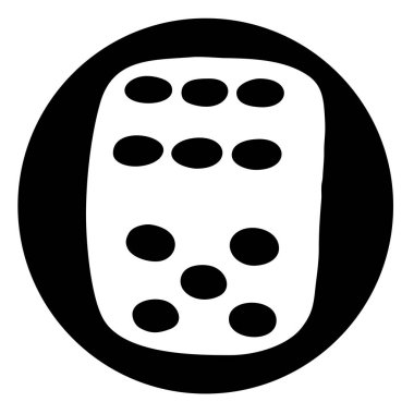 zar. Web simgesi basit illüstrasyon