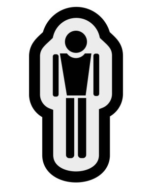 Adamım. Web simgesi basit illüstrasyon