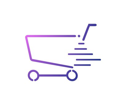 Alışveriş arabası sembolü çizimi