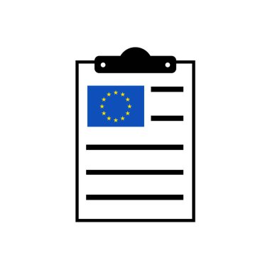 Avrupa pano simgesi vektör illüstrasyonu