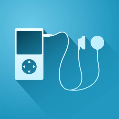 Zarif müzik simgesi vektör illüstrasyonu