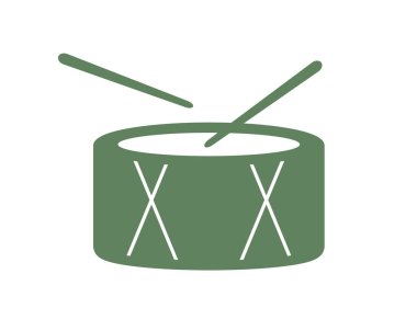 davul simgesi tasarımı vektör çizimi