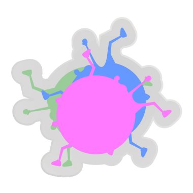 soyut renkli arkaplan vektör çizimi