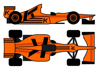 Lider yarış arabası vektör çizimi