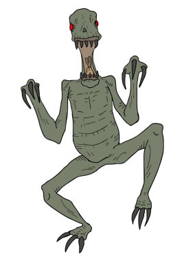 çizgi film canavar vektör çizimi