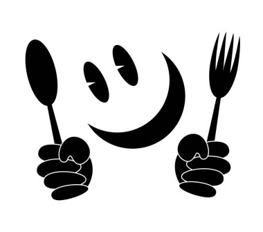 Gülümseyen bir karakterin vektör çizimi