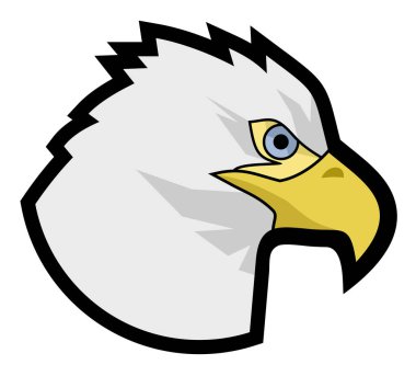 Baş kartal vektör çizimi