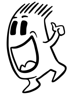 Kazanan kukla vektör illüstrasyonu