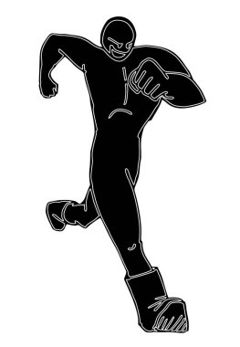 Adam çalışan vektör çizim