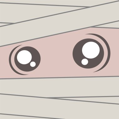 mumya yüzlü vektör çizimi