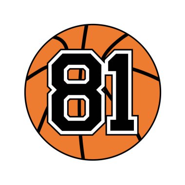 81 numaralı basketbol topu.
