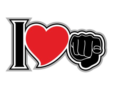 Seni seviyorum vektör çizimi 