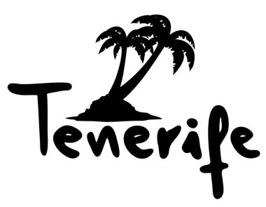 Tenerife sembolü vektör illüstrasyonu