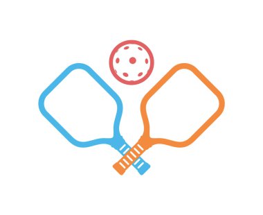 Pickleball spor sembolü çizimi