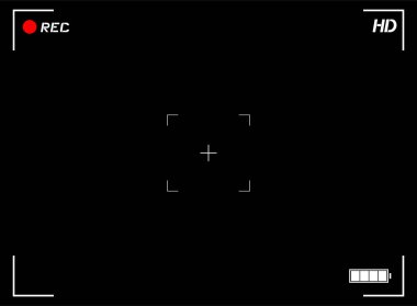 Video kamera arkaplan vektörü illüstrasyonu