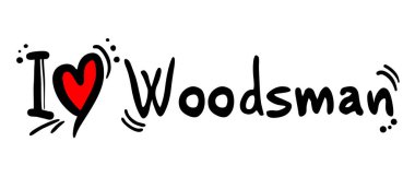 oduncu aşk vektör illüstrasyonu