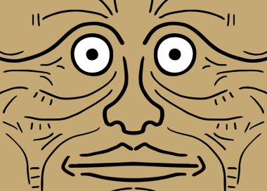 maske simgesi vektör illüstrasyonu