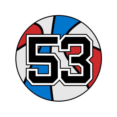 53 numaralı basketbol sembolü.