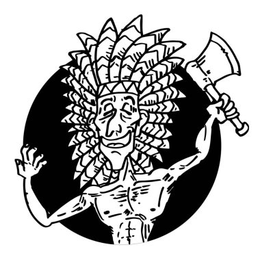 Hint erkek simgesi vektör illüstrasyonu